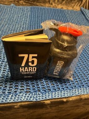 75 Hard Black Water Bottle and Book Set